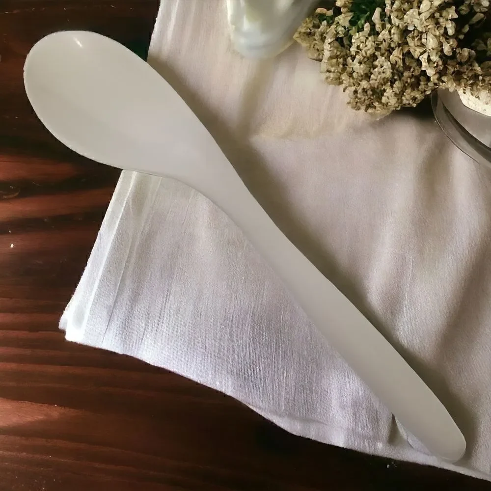 Ingrid Ltd Chicago Serving Spoon Salad White Melamine Melmac Mid Century Modern.